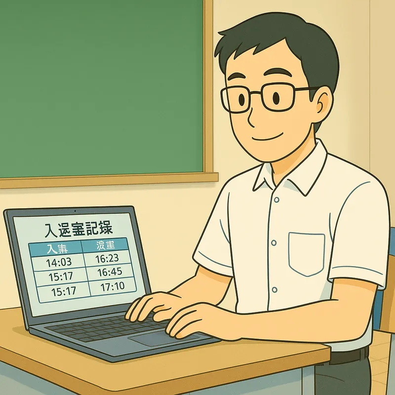 受講後の案内やアンケートを送るイメージ