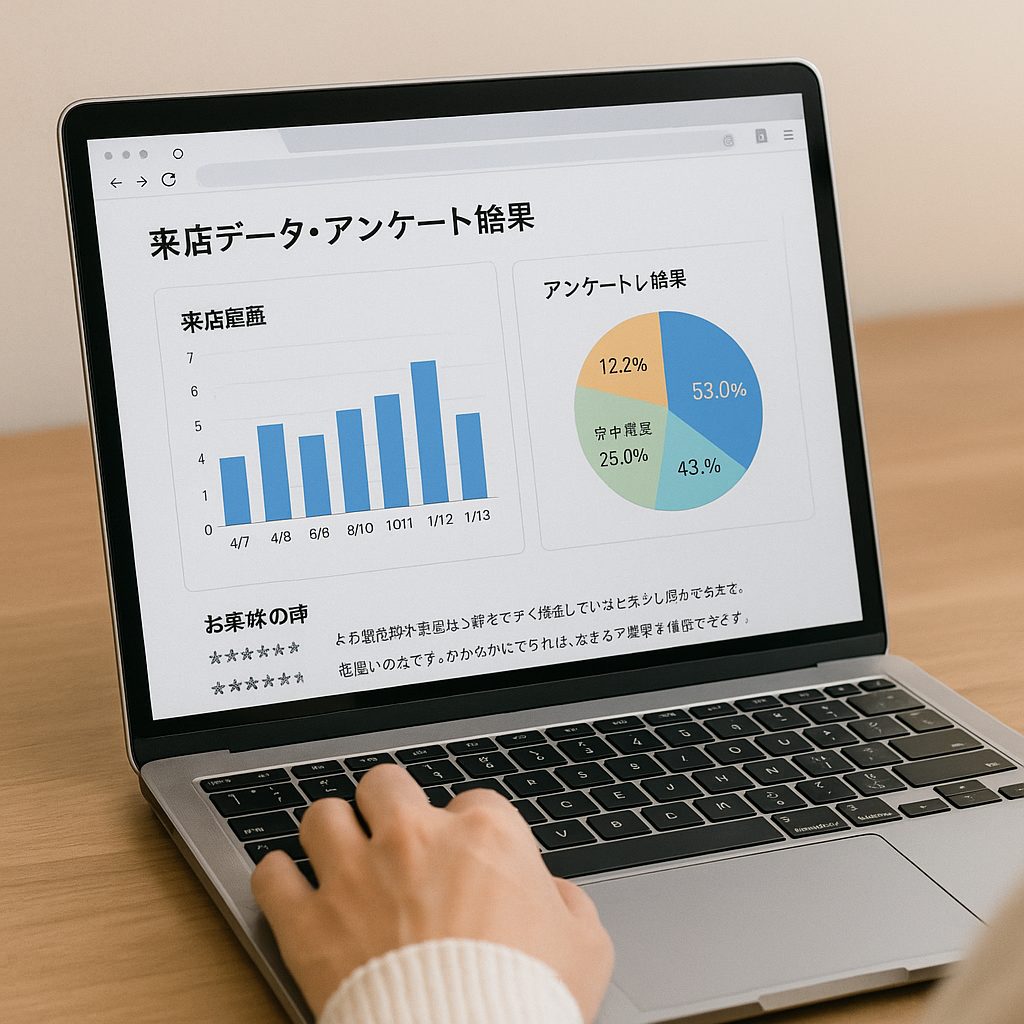 来店履歴・お客様の声の活用のイメージ