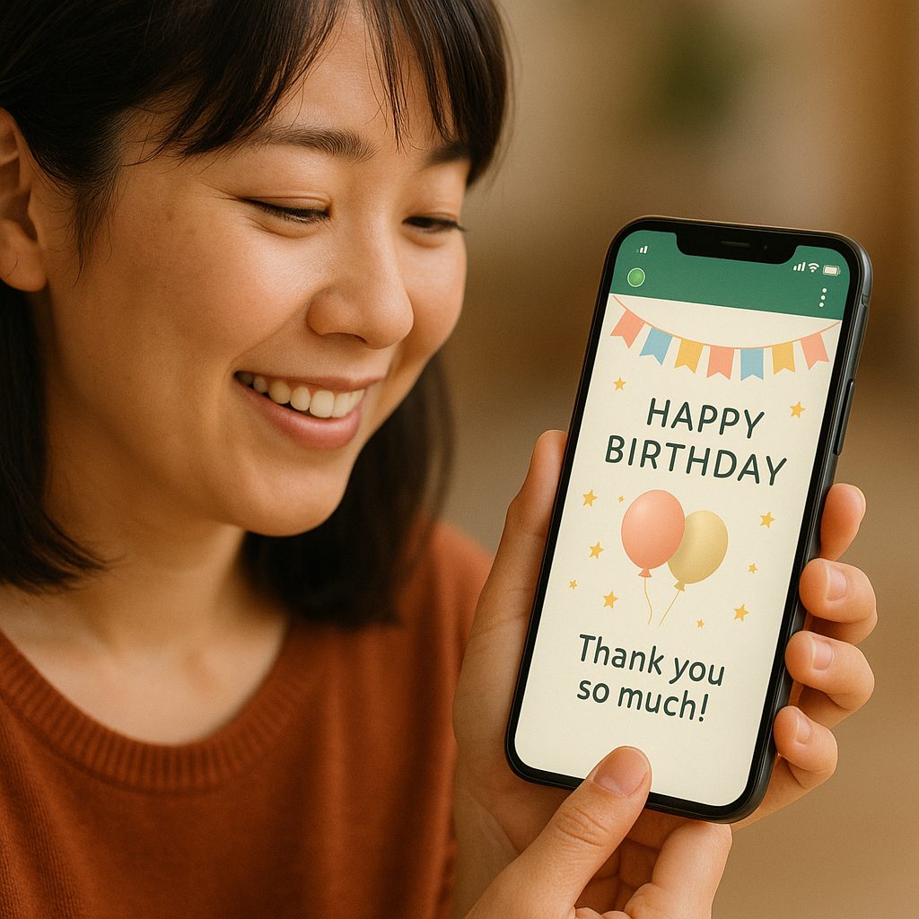自動メッセージ配信のイメージ