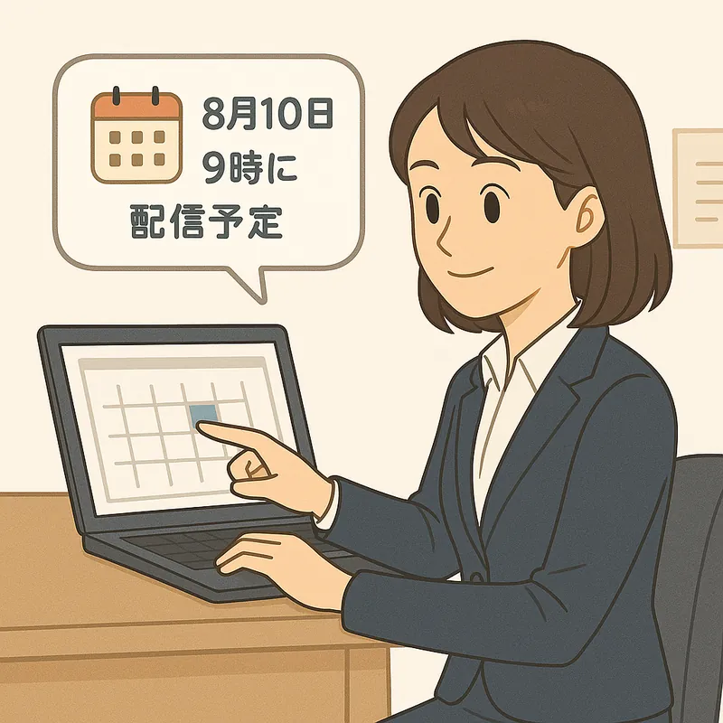 メッセージの予約配信