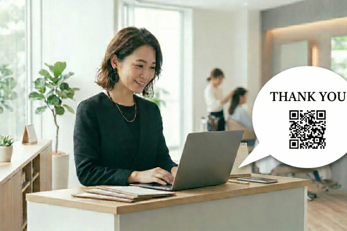 お礼メールを送るイメージ