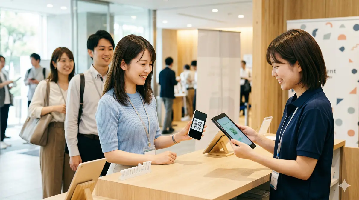 チケット・QRコード発行のイメージ
